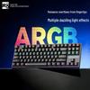 GK105 87-Key Wired Mechanical Keyboard, ARGB Backlit, Red Switch, Anti-Ghosting, Universal for Gamers and Laptops.