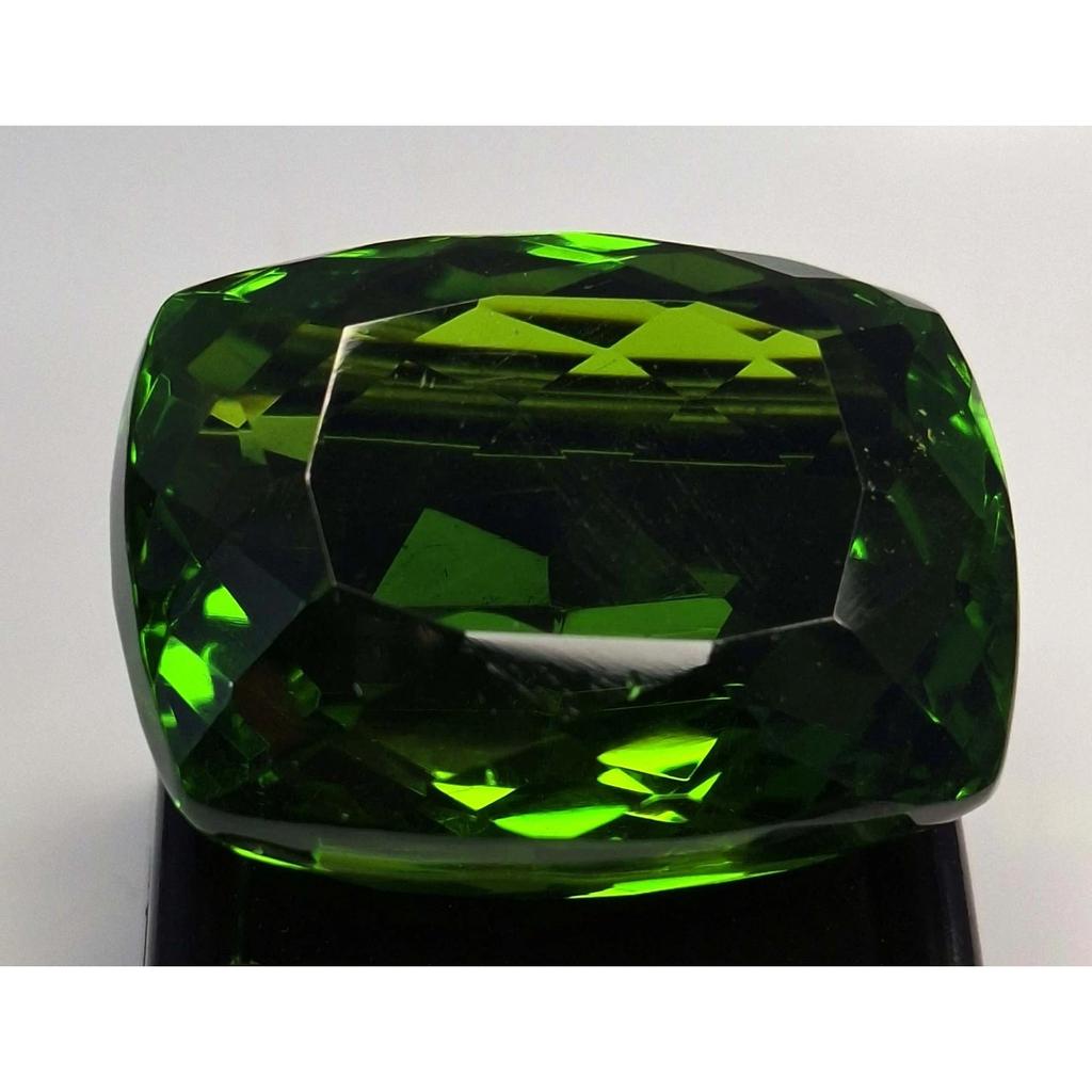 AAA Green Peridot Natural Cushion Cut 101-103 Ct Certified Loose Gemstone