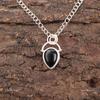 Mothers Day Sale Black Tourmaline Gemstone 925 Sterling Silver Unique Pendant PP-56-24