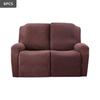 4/6/8Pcs/Set Stretch Jacquard Sofa Cover Splash-Proof Recliner Slipcover With Elastic Bottom And Side Pocket Furniture Protector