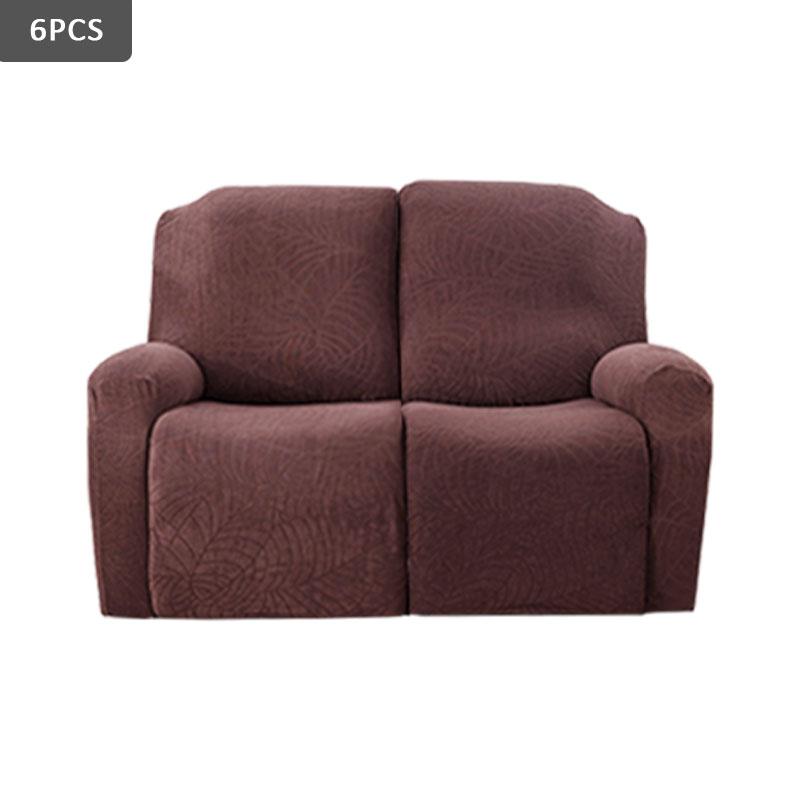 4/6/8Pcs/Set Stretch Jacquard Sofa Cover Splash-Proof Recliner Slipcover With Elastic Bottom And Side Pocket Furniture Protector