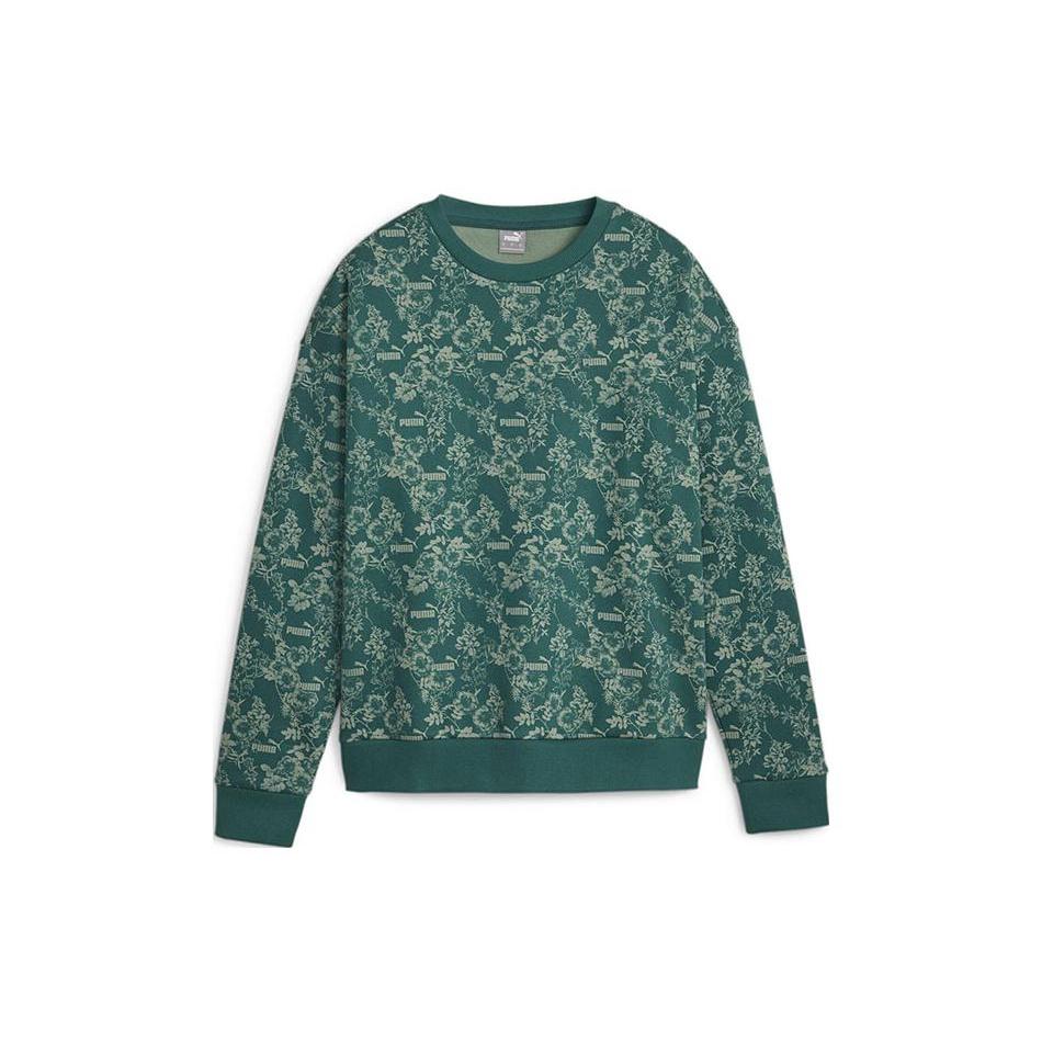 

New PUMA Sweatshirts Women s Dark Green 680154-43 XS