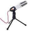 SF-666 Professional Wired Microphone Condenser Sound 3.5mm Jack Podcast Studio Mic with Stand Tripod SF666 for Skype MSN PC