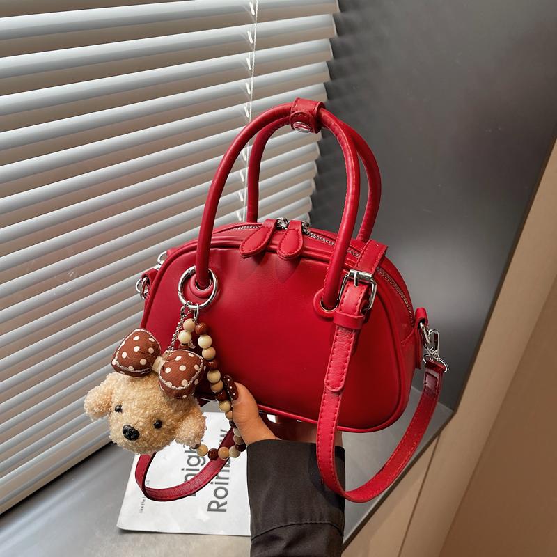 Fashionable Ladies Handbag Cute Semi-Circle Simple Large Atmosphere Single Shoulder Women's Crossbody Casual Small Bag