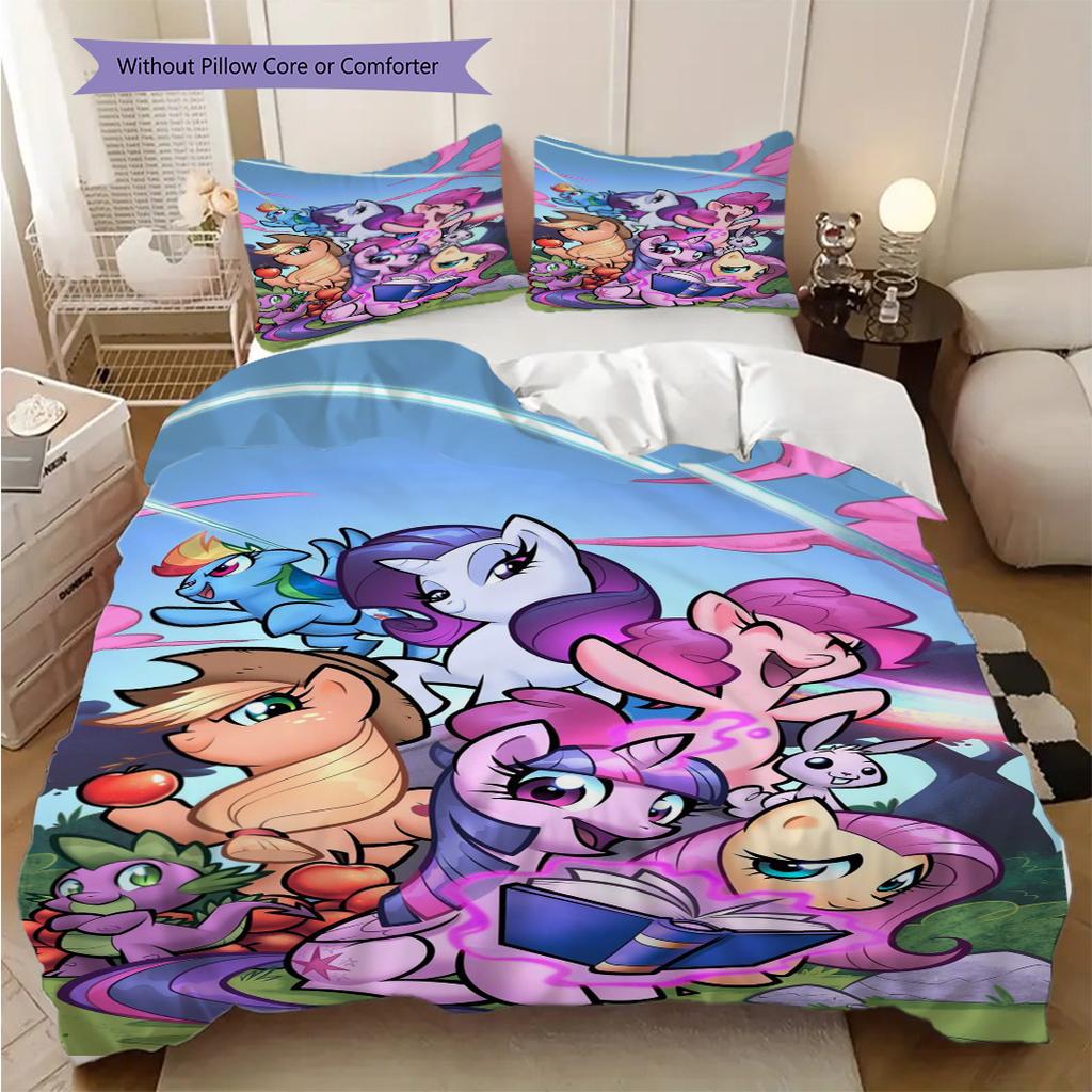 Twilight Sparkle Magical Adventure Bedding 1 Duvet Cover 2 Pillowcase Without Core Christmas Birthday Gift Soft And Comfortable