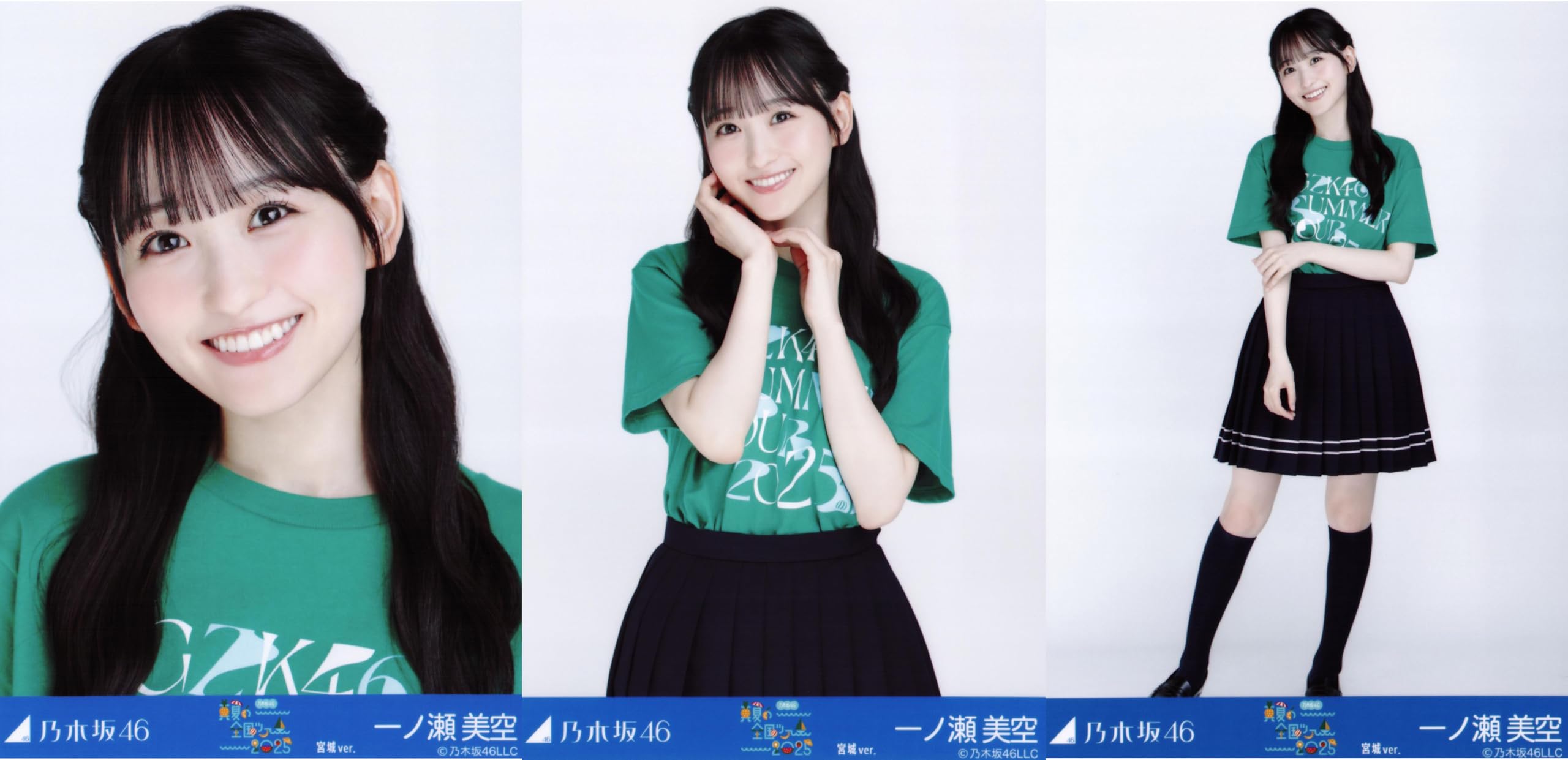 

Nogizaka46 Raw Photo Midsummer National Tour 2025 T-shirt Miyagi ver. Complete Set of 3 Ichinose Misora