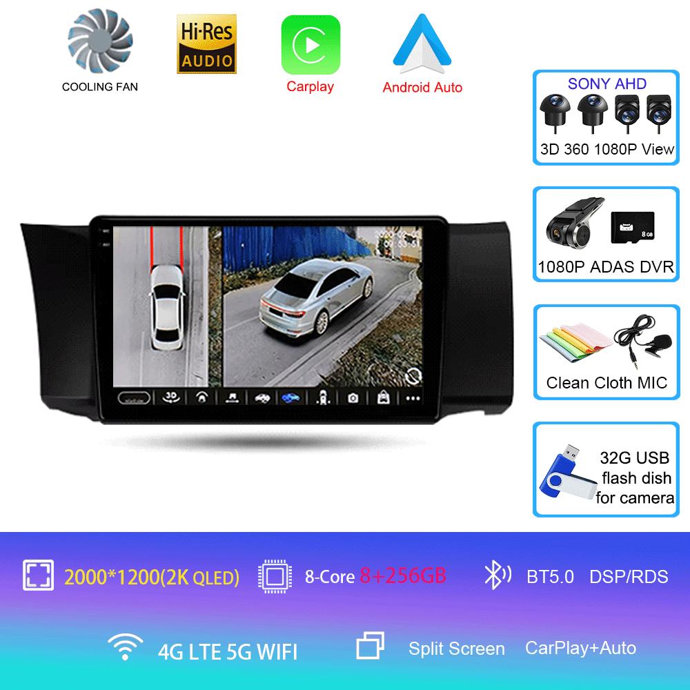 Android 14  Video Player Car  Radio For Toyota GT 86 for Subaru BRZ LHD 2012 - 2016 Player Multimedia Navigation Stereo GPS