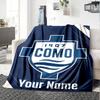 1pc Como1907 Blanket with Custom Name, Gift, for Men and Women, Soft Blanket, Good for Sofa Bed Couch Travel, Lightweight Flannel Blanket
