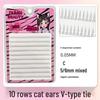 10-Row Autumn Leaf & Sunflower Faux Eyelashes - Flat, Glue-Free