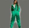 Sports Casual Women's Zipper Decorative Hooded Jumpsuit Jumpsuit