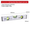 High-Precision Magnetic Spirit Level - Cast Aluminum, Strong Magnet, Multiple Specifications, Professional Measuring Tool for Home Use.