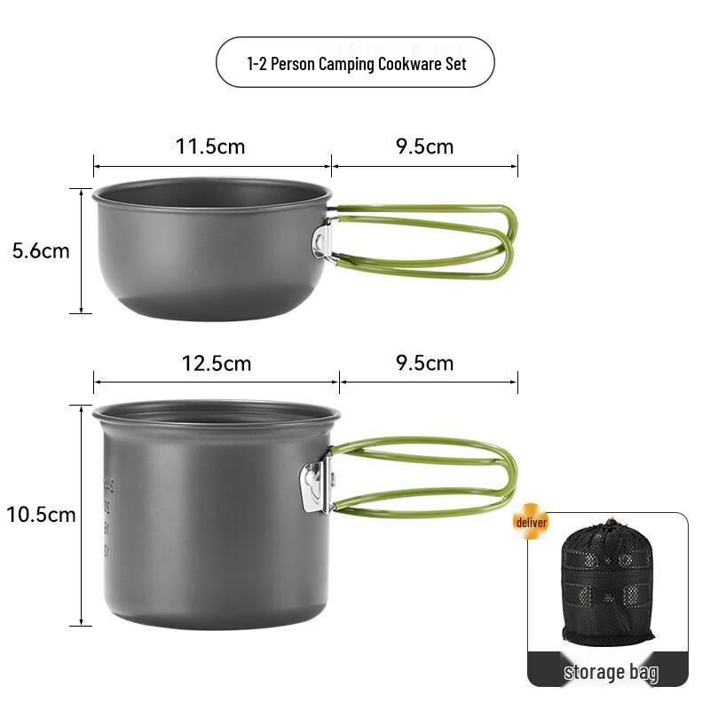 JunKaiWei Portable Outdoor Camping Cookware Set