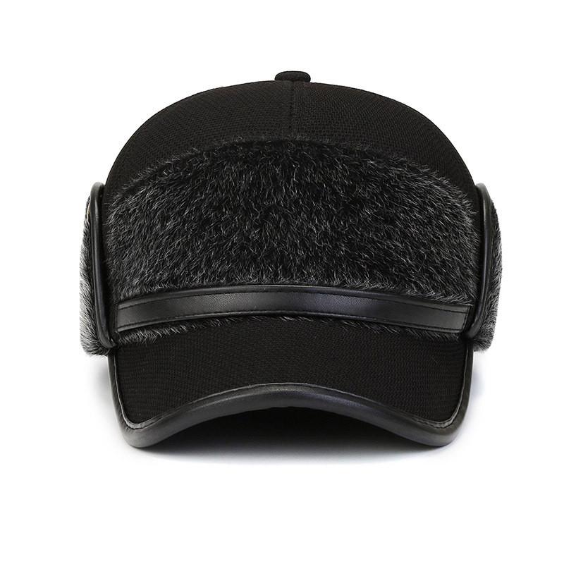 Winter Protection Ear Hat Middle Aged Elderly Made Warm Cotton Thickened Velvet