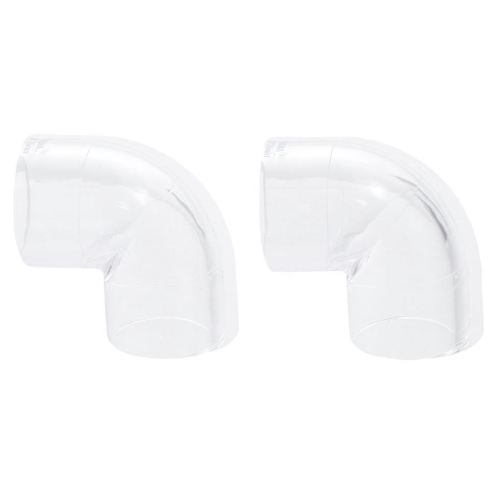 

2PCS 25mm Clear Elbow Fitting Transparent Pipe Fitting Durable Fitting Connector Fish Tank