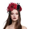 European and American simulated flower headgear Halloween dance party flower headband vacation holiday dance bridal hair accessories