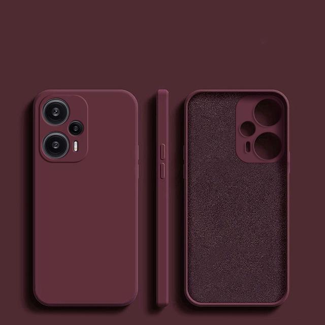 

Чехол Poco F5 PocoF5, оригинальный жидкий силиконовый чехол для телефона Xiaomi Poco F5 F 5 PocoF5 Pro F5Pro, противоударный мягкий чехол Poco F5 For Poco F5 сливовый