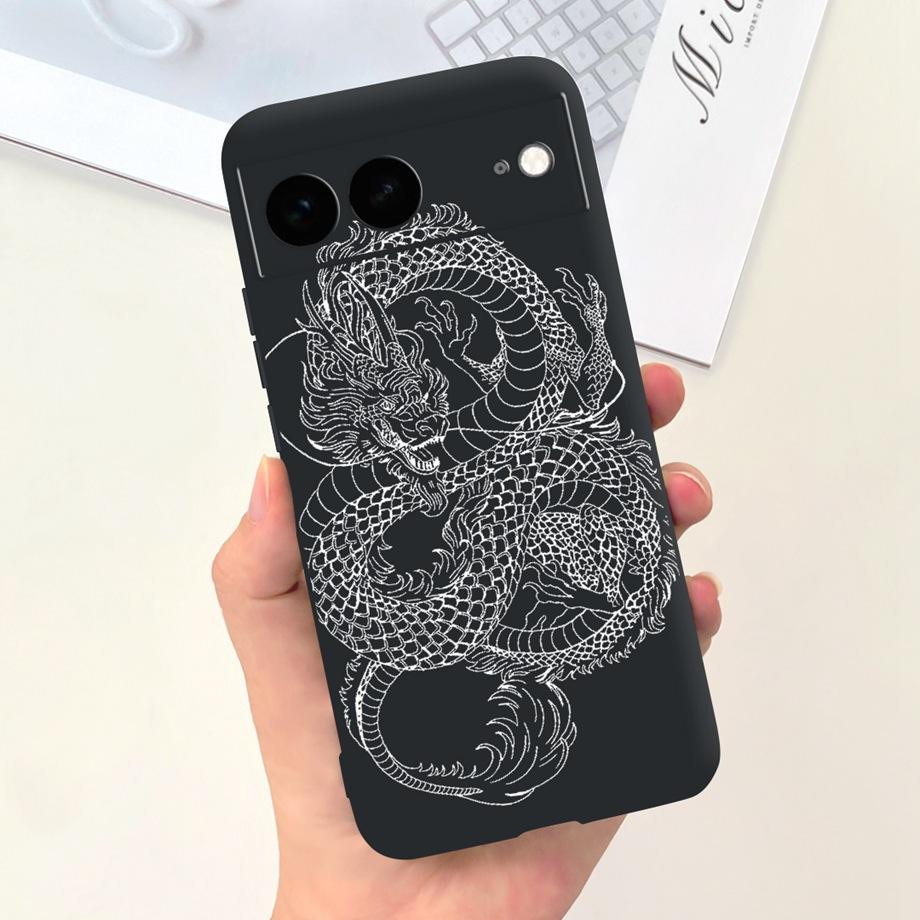 Für Google Pixel 7 Pro Hülle Weiche Silikon Handyhülle Für Pixel7 Google 7Pro Stoßfänger Niedliche Mode Cartoon Hülle Katze Mond Nacht Tasche