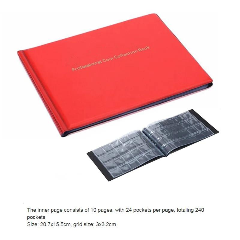 300 Mřížkovaná kožená peněženka Úložní kniha Velikost Mřížkovaný odznak Měděná mince Vertikální Vodotěsná Odolná PVC Sběratelská kniha