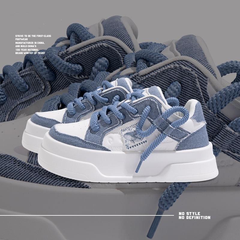 

Летняя новая модная брендовая женская обувь для девочек, на платформе, увеличивающая рост, модная, универсальная, повседневная, обувь для скейтборда 40 синий