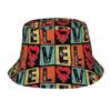 Harajuku Capybara Pattern Bucket Hats Unisex Packable Outdoor Kawaii Animal Fishing Cap Summer Beach Hatwear Bob