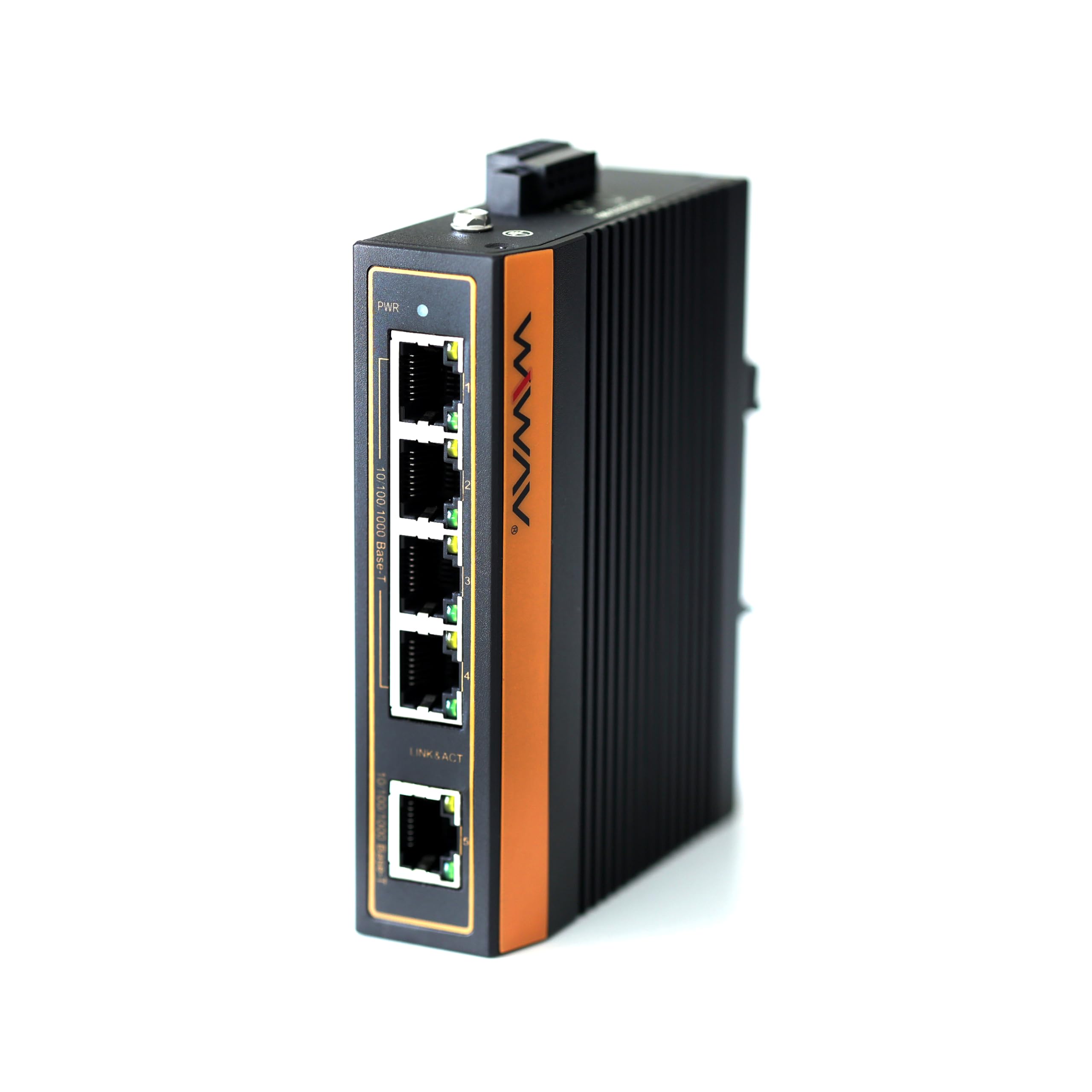 

WIWAV PoE Gigabit Industrial Ethernet configuration silent research WP1105-5GE-I 10/100/1000Mbps 5-port Switch/No required/Energy saving/Fanless