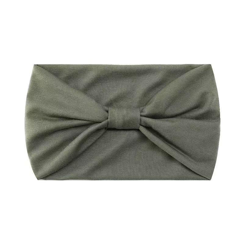 Solid Color Elastic Sport & Yoga Headband - Sweat-Absorbing Wide Edge Hair Tie & Fashion Accessory