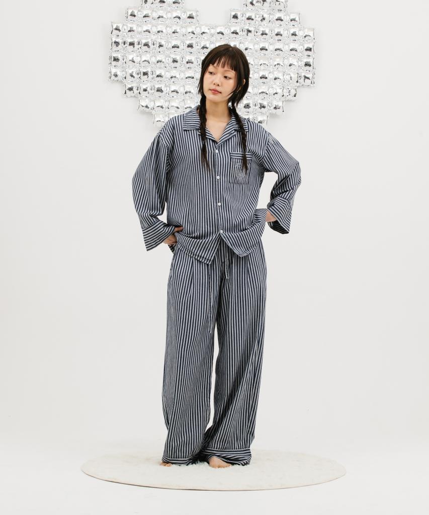 Met And Mel [Tobake] Stripe Pajamas Pants