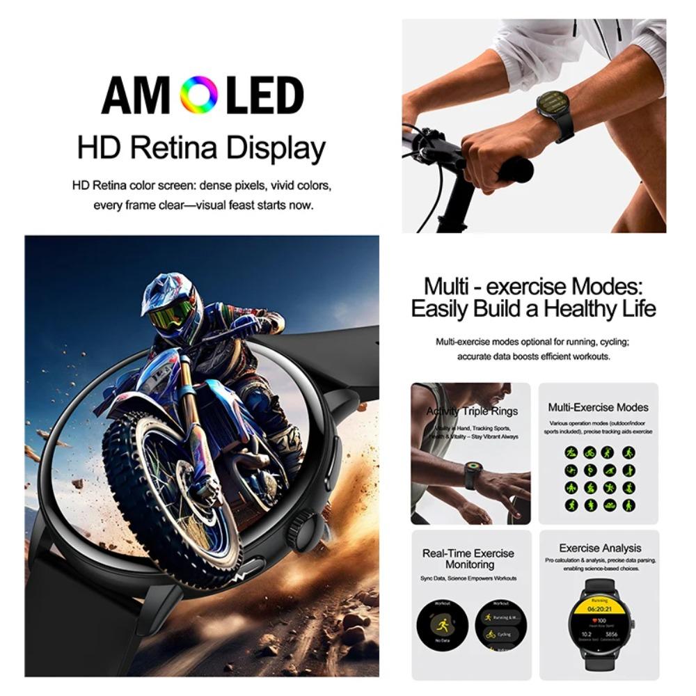 2025 New ECG Uric Acid Smart Watch Blood Component Temperature Heart Rate Stress Al Q&A Bluetooth Call Health Monitor Smartwatch