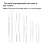 10 Pieces Beading Needles Metal DIY Craft Foldable Tools Jewellery Thread Sewing Accessory for Household Professional