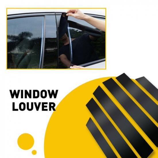 

6pcs Black Pillar Posts For Honda CRV Cover 2007-2011 Door Trim Window Decal