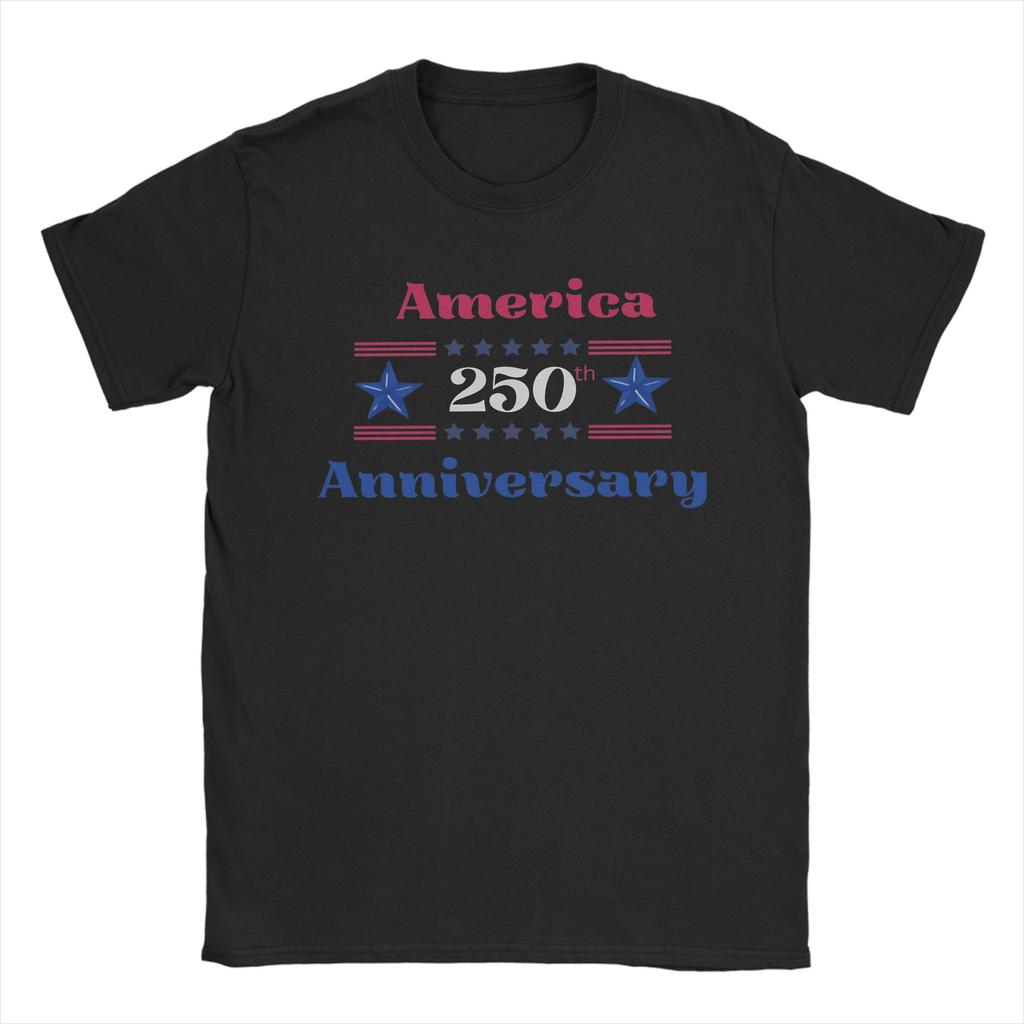 Unisex Women 250 Years American Anniversary Shirt 100 Cotton Graphic Printed TShirt  Clothing Outfits
