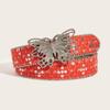 Casual Womens Canvas Belt With Butterfly Clasp Jeans Belt Accessories Clothing