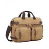 Cross-Border Multifunctional Canvas Backpack: Briefcase, Handbag & Shoulder Bag with Large Capacity for Laptops & Casual Travel.