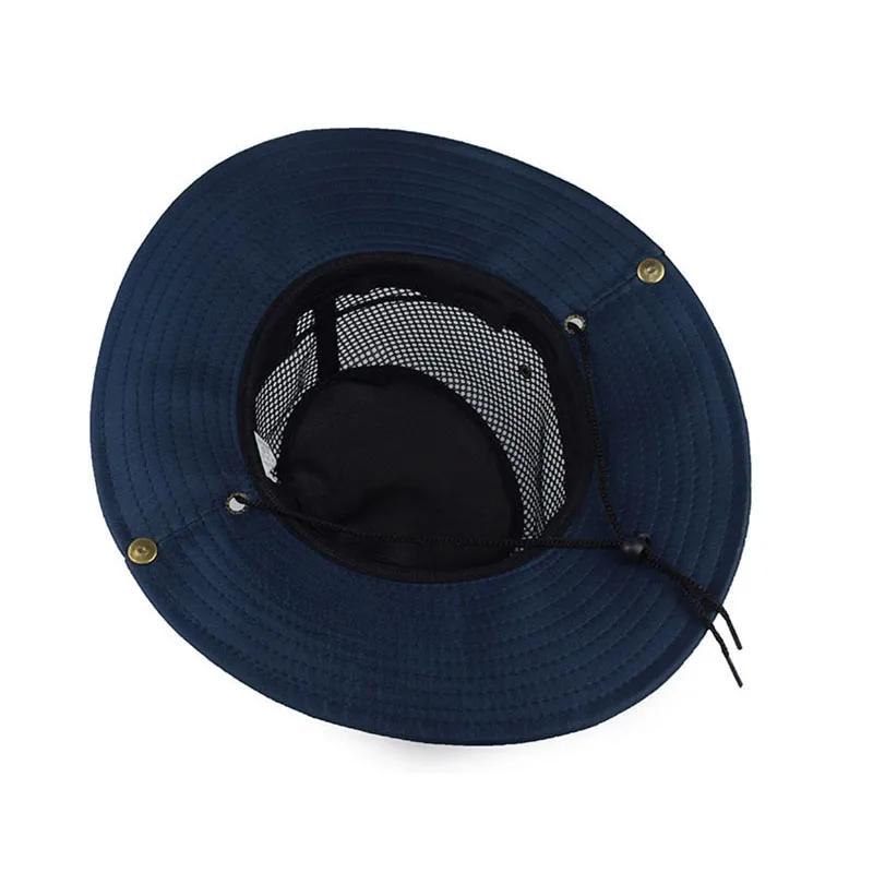 Men and Women Outdoor Use Beach Seaside Sun Hat Shade Breathable Bucket Hat Male Summer Fishing Trekking Collapsible Mesh Fisherman Caps