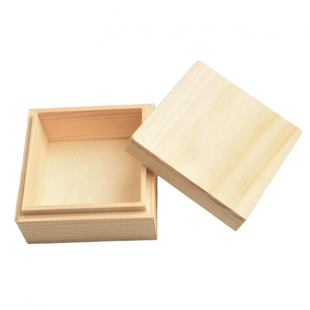 Paint Jewelry Collection Box Storage Box Wooden Box Pine