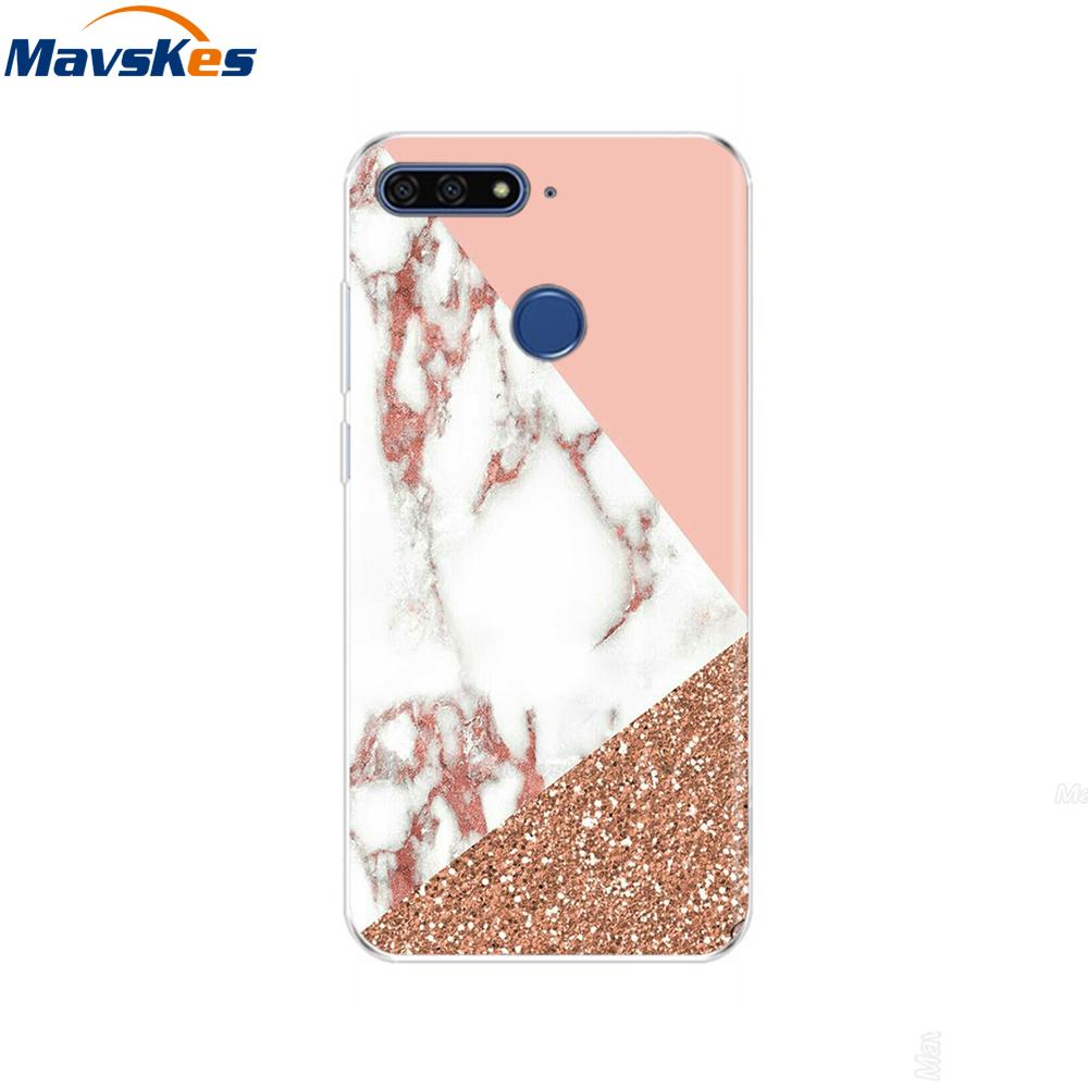 Case For Huawei Honor 7C Case On Huawei Honor7C 5.7 inch Soft Silicone Phone Cover For Huawei Honor 7C Aum-L41 TPU Cases Coque