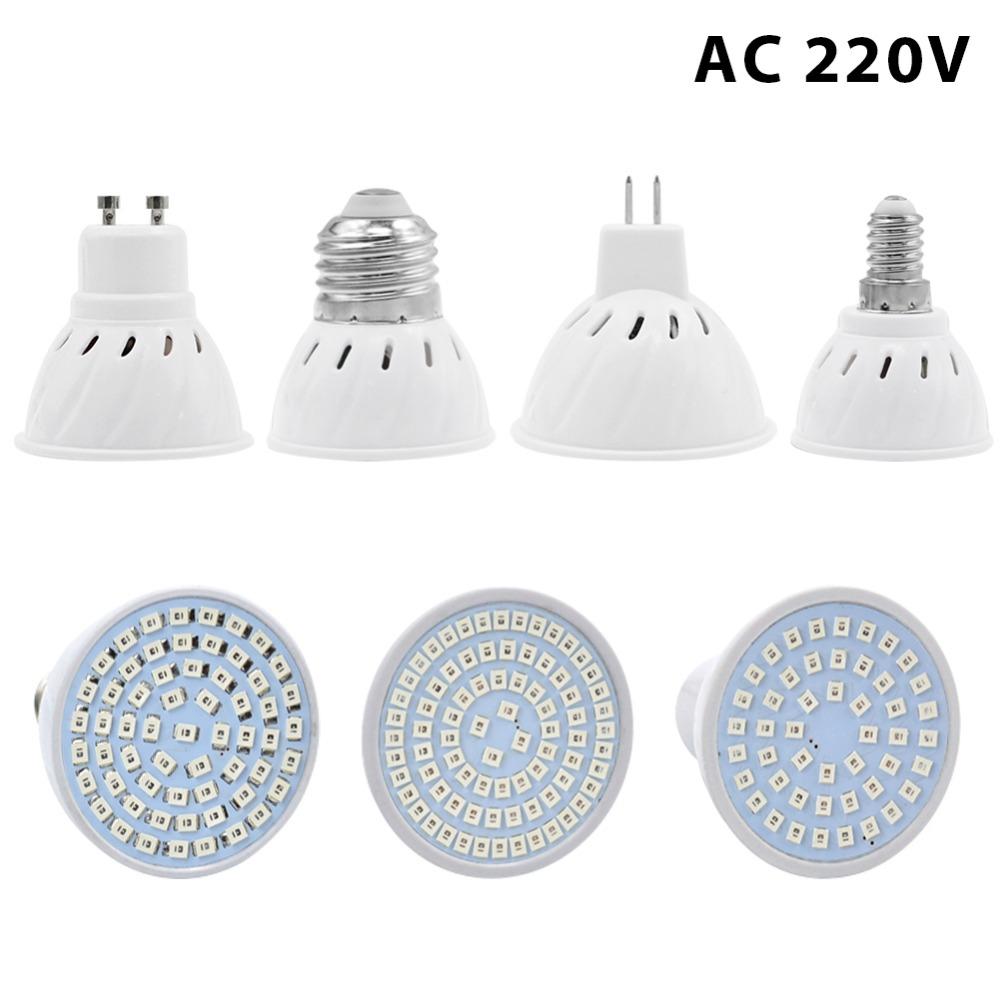 Full Spectrum Cfl LED Grow Light Lampada E27 E14 MR16 GU10 IR UV Indoor Plant Lamp Flowering Hydroponics System Garden AC85-265V