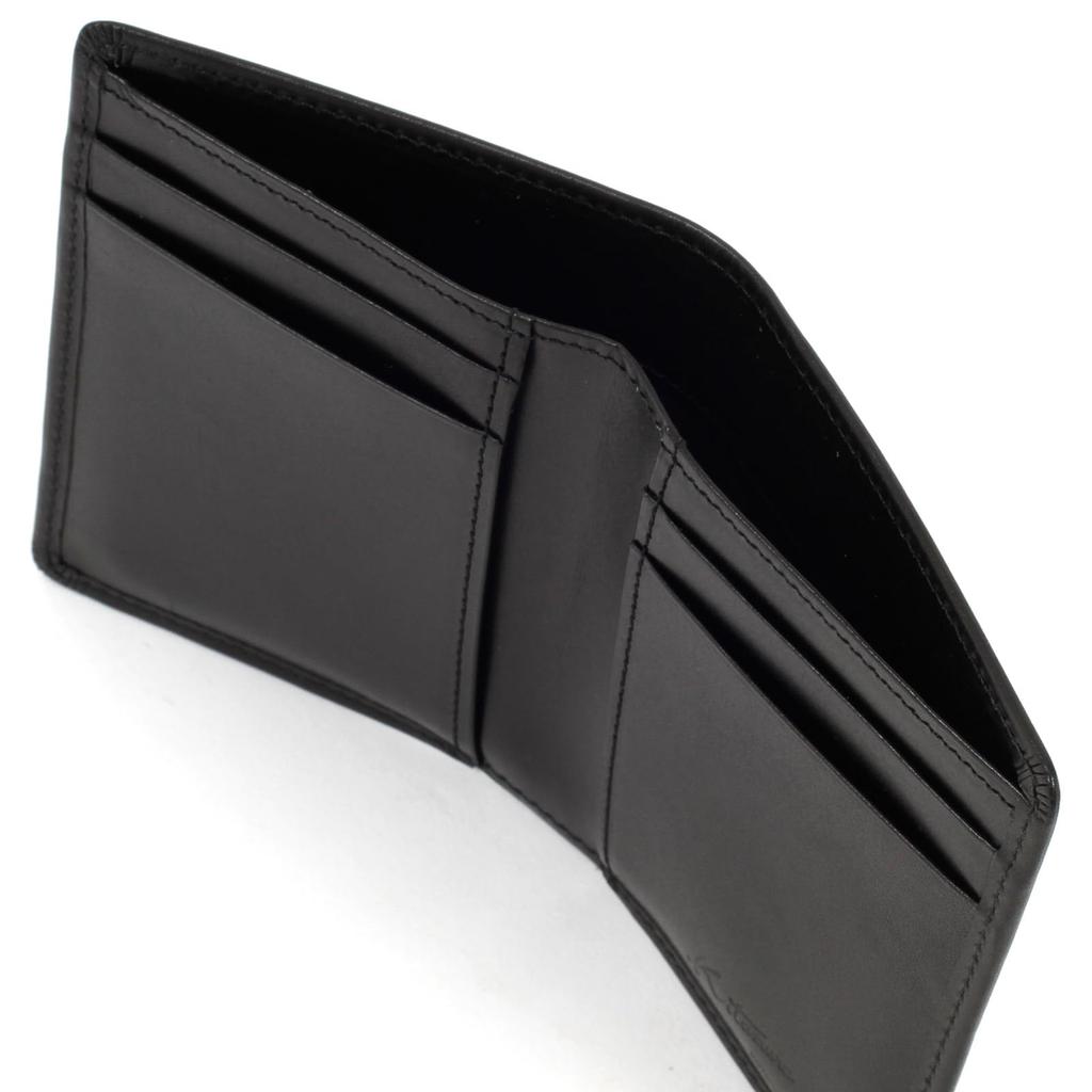 Kälber-Bifold-Geldbörse RH0593 Schwarz 15151 [Kitamura] (Brieftasche) [Schwarz]