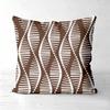 Pieces Brown Geometric Farmhouse Pillow Covers Polyester Sofa Decorative Cushion Cov Headboard Pillow (Without Pillow Core