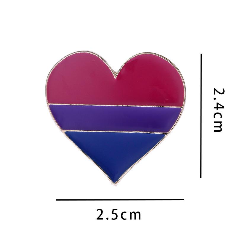 

Брошь Радужное Сердце: Креативный аксессуар из сплава в форме сердца для одежды и сумок