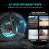 Elektroroller Klappbar OOTD T30 13" 1600W x 2 Motor Elektrischer Offroad-Roller für Erwachsene Mit Sitz 60V 31,2AH LCD-Display Höchstgeschwindigkeit 65 km/h