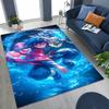 Anime Demon S-Slayer Kamado Nezuko Tanjirou Cartoon Rug for Bedroom Living Room Sofa Home Doormat Decor,Kids Non-slip Floor Mat