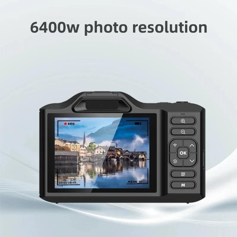 4K Digital Camera XJ600 with 64MP Dual Cameras and 18X Digital Zoom 2.8 Inch Screen with WIFI for Family Photography & Vlogging