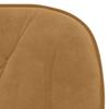 Office Chair Swivel Brown Velvet