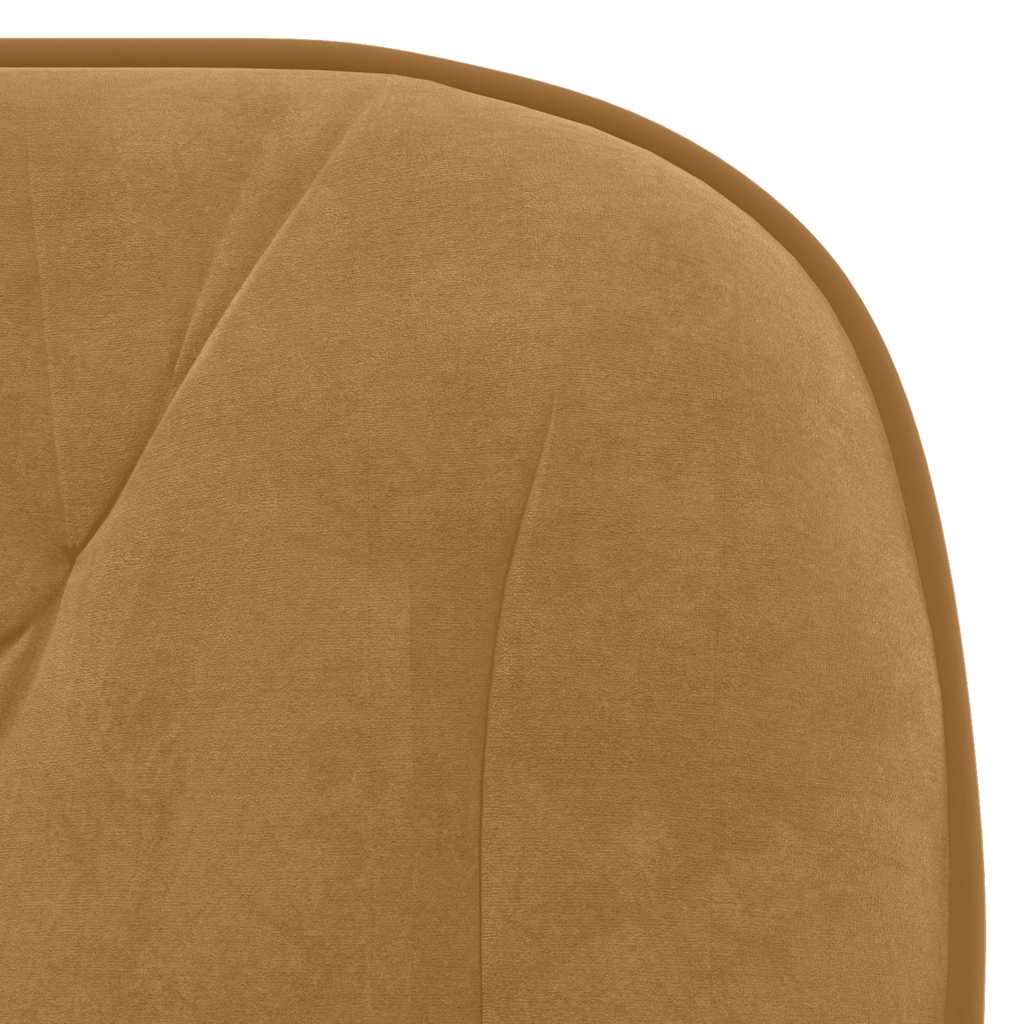 Office Chair Swivel Brown Velvet