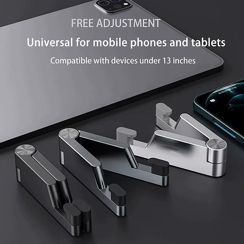 Universal Aluminum Mobile Phone Holder Portable Foldable Desk Mount For Iphone Ipad E-Reader Tablet Support Phone Bracket Stand