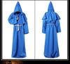 Shenweida Halloween Mittelalter Mönchskutte Kostüm - Zauberer und Priester COSPlay Schal