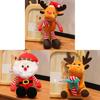 Christmas Santa Plush Toy Reindeer Snowman Decoration For Childrens Gift