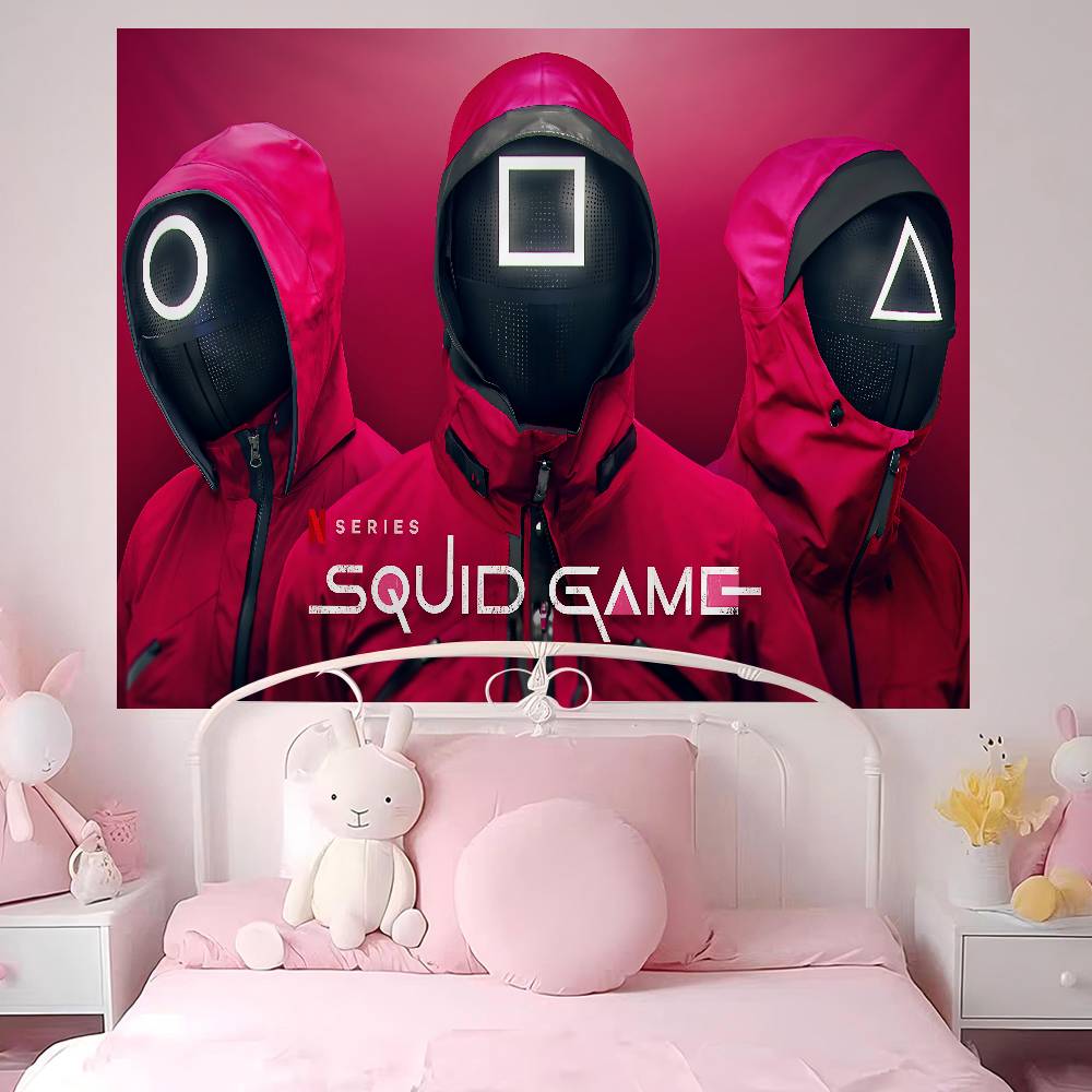 

TV Game SSquids Anime Tapestry Art Science Fiction Room Home Decor Wall Art Decor 74x94cm(29x37in)