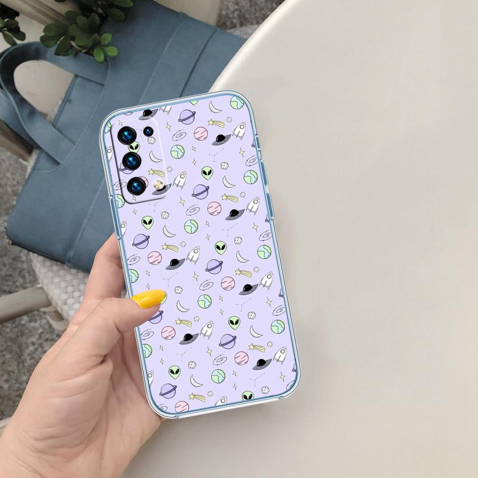 MY25 Space Astronaut Alien UFO Case for LG K22 K30 K40 K40S K41 K42 K50 K50S K51 K51S K52 K61 K62 K71 K92 Q60 Q61 V40 V50 V60